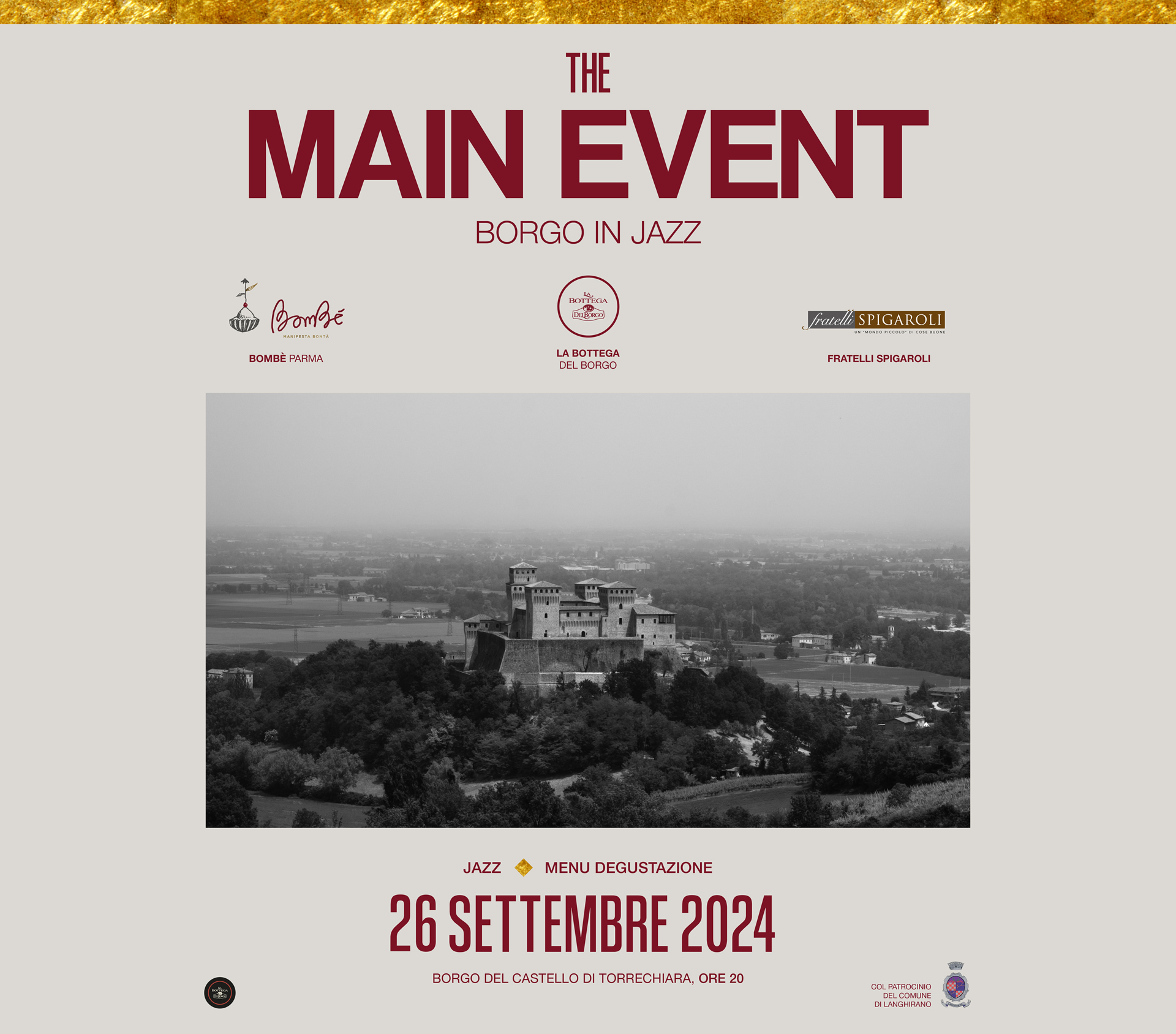 Main Event Borgo in Jazz – RIMANDATO AL 26 Settembre 2024 causa maltempo